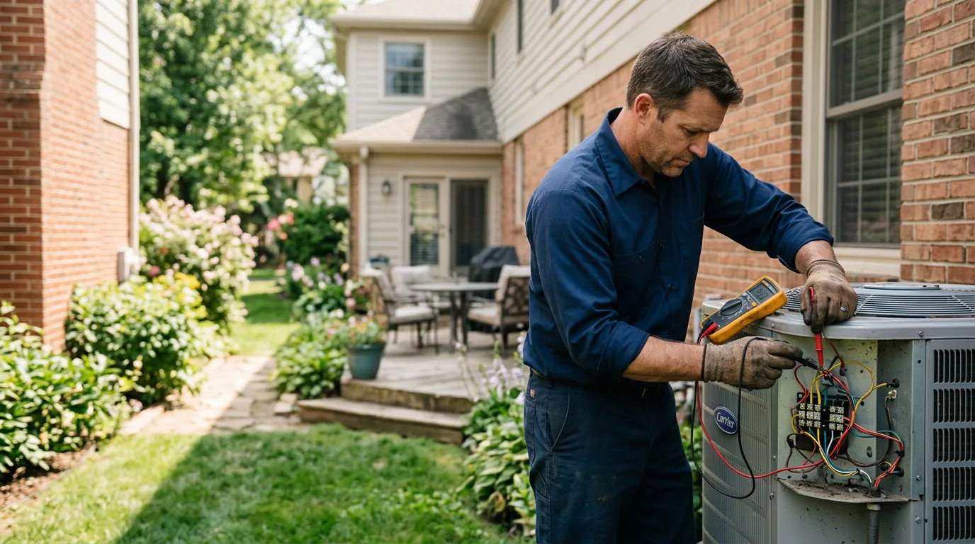 HVAC technician working near Hoboken, NJ